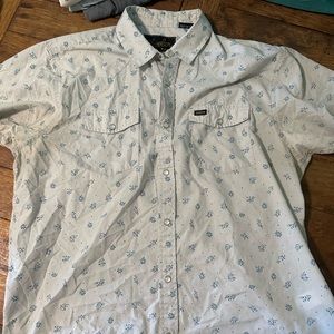 Howler brothers pearl snap short sleeve shirt. Large